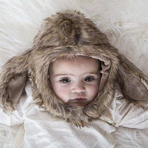 Hound Dog Faux Fur Eskimo Hat for Infants & Toddlers