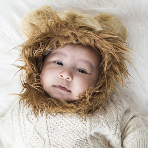 Lion Faux Fur Eskimo Hat for Infants & Toddlers