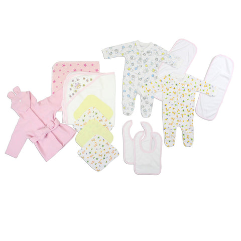 14 pieces Newborn Baby Girls Layette Baby Shower Gift