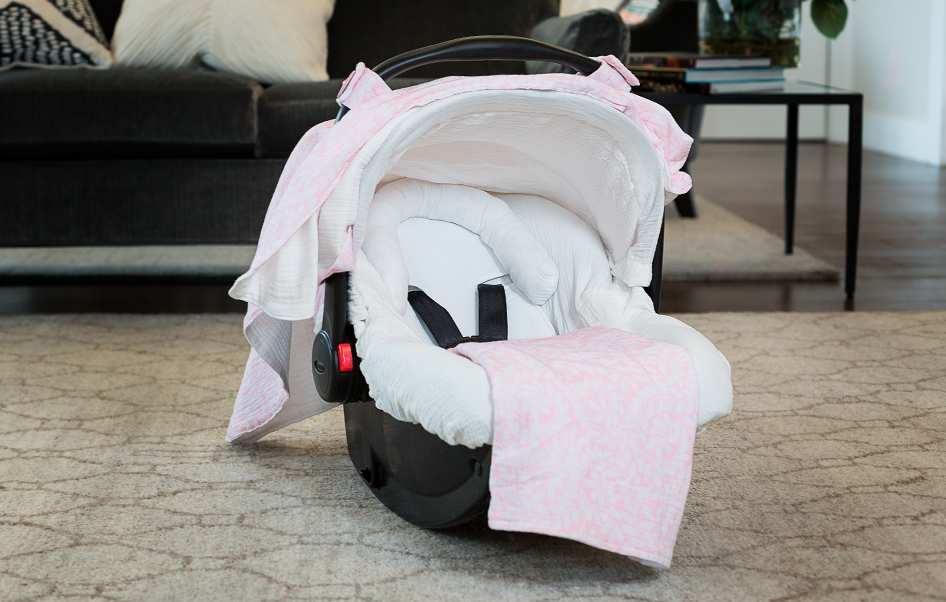 Ivy - Car Seat Canopy 5 Pc Whole Caboodle Baby Infant Car Seat Cover Kit