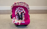Summer - Car Seat Canopy 5 Pc Whole Caboodle Baby Infant Car Seat Cover Kit with Minky Fabric