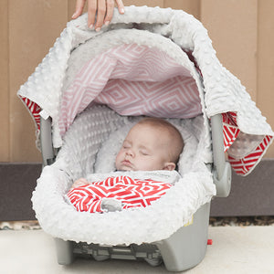 Jayden - Carseat Canopy 5 Pc Whole Caboodle Baby Infant Car Seat Cover Kit with Minky Fabric