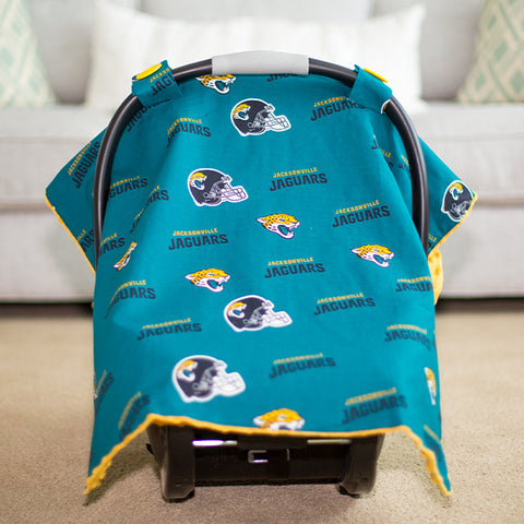 Jacksonville Jaguars - 2 in 1 Baby Car Seat Canopy and Breast Feeding Nursing Cover
