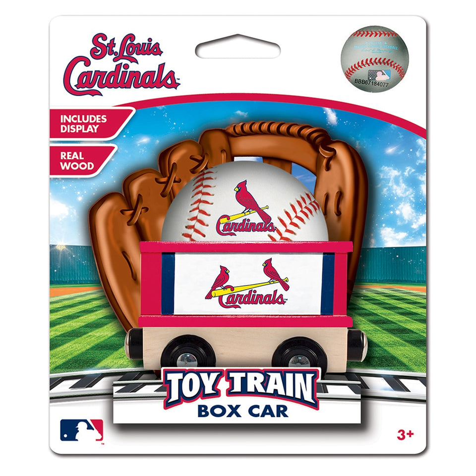 St. Louis Cardinals MLB Wood Box Car Train