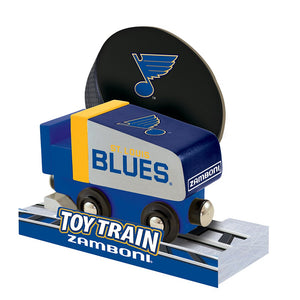 St. Louis Blues NHL Zamboni Wood Train Engine