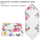 Bamboo Floral Hooded Towel for Infants and Toddlers