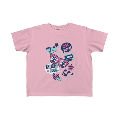 Music is Cool Toddler Girls Tee