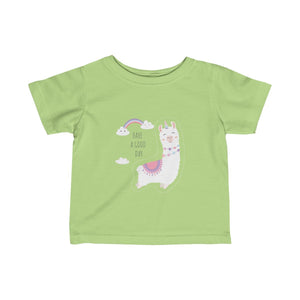 Baby Llama have a good day Infant Girls Tee