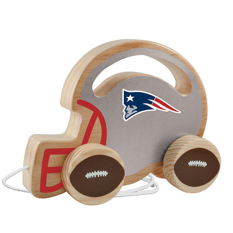 New England Patriots Push & Pull Wooden Toy
