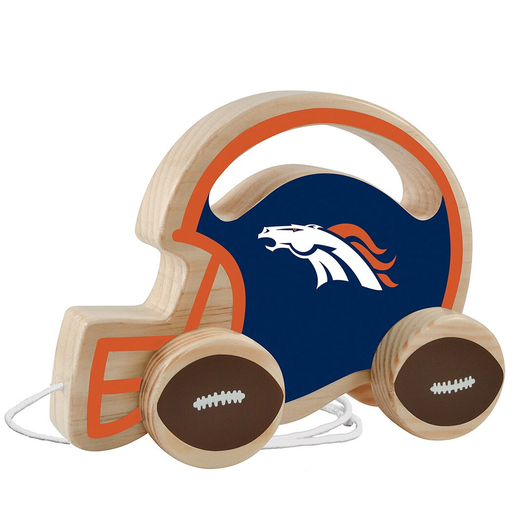 Denver Broncos Push & Pull Wooden Toy
