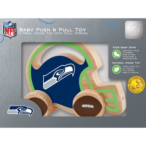 Seattle Seahawks Push & Pull Wooden Toy