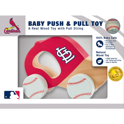 St. Louis Cardinals Push & Pull Wooden Toy