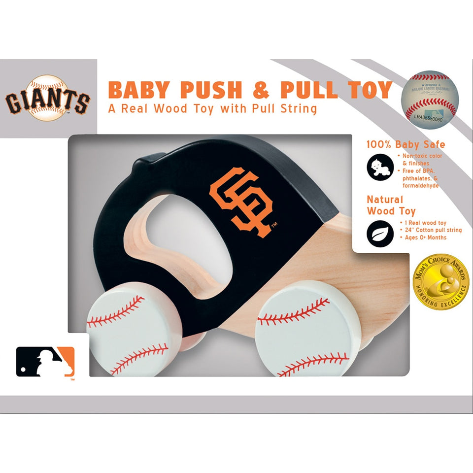 San Francisco Giants Push & Pull Wooden Toy