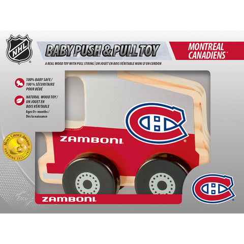 Montreal Canadiens Push & Pull Wooden Toy