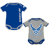 2 pack U.S Air Force Baby Bodysuits