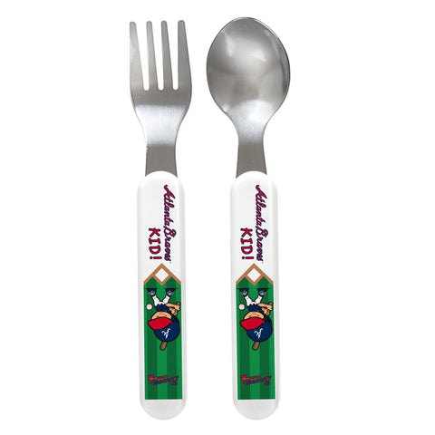 Fork & Spoon Set - Atlanta Braves-justbabywear