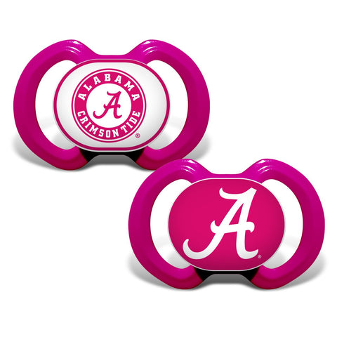 University of Alabama Gen. 3000 Pacifier 2-Pack Pink
