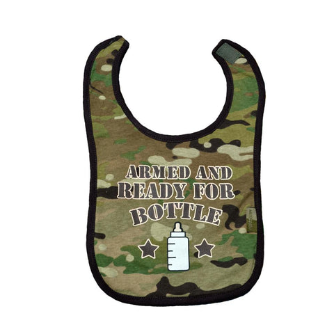 Armed and Ready Baby Bib - Multicam/OCP