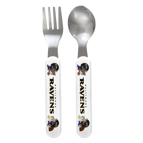 Fork & Spoon Set - Baltimore Ravens-justbabywear