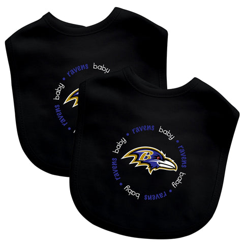Bibs (2 Pack) - Baltimore Ravens-justbabywear