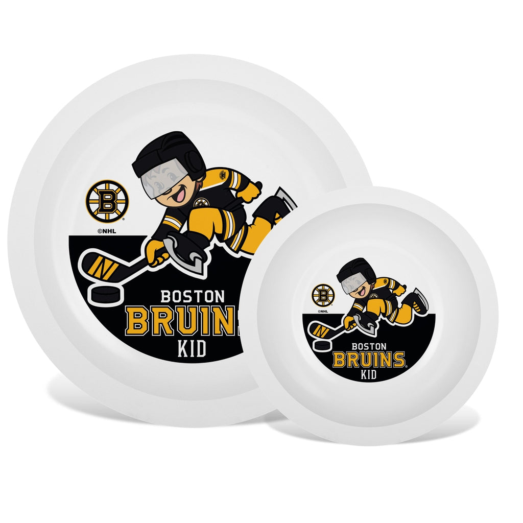 Plate & Bowl Set - Boston Bruins-justbabywear