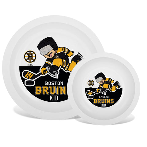 Plate & Bowl Set - Boston Bruins-justbabywear
