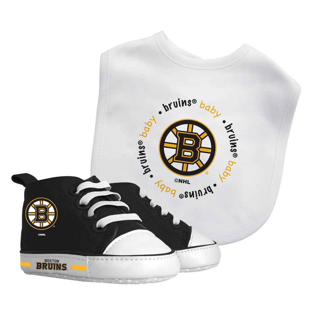 Bib & Prewalker Gift Set - Boston Bruins-justbabywear
