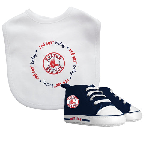 Bib & Prewalker Gift Set - Boston Red Sox-justbabywear