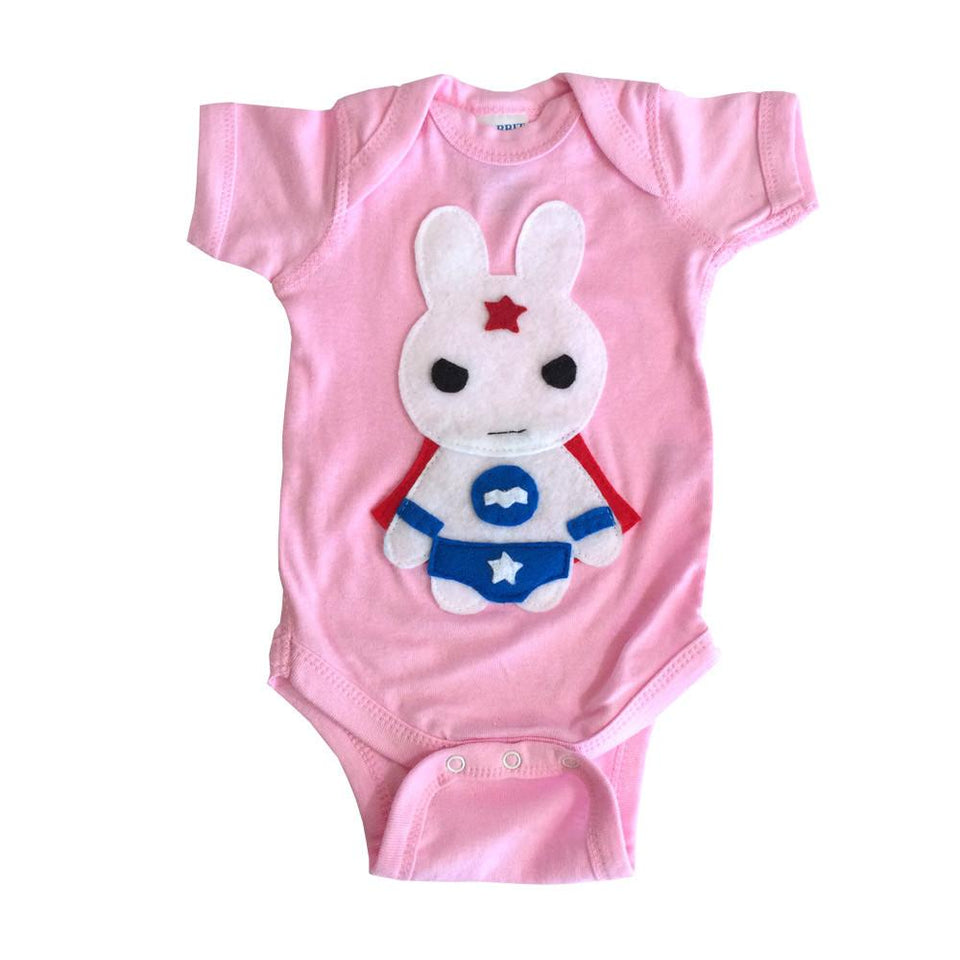 Super Hero Onesie - Star Bunny Infant Bodysuit