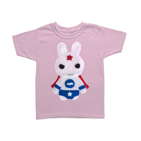 Kids Superhero Cape and Shirt - Team Bunny