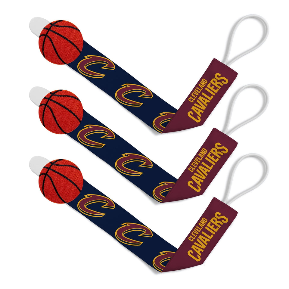 Pacifier Clip (3 Pack) - Cleveland Cavaliers-justbabywear