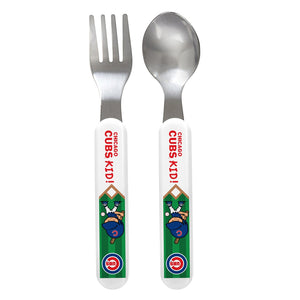 Fork & Spoon Set - Chicago Cubs-justbabywear