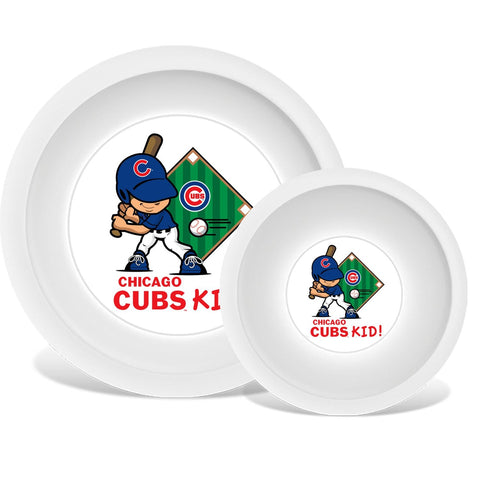 Plate & Bowl Set - Chicago Cubs-justbabywear