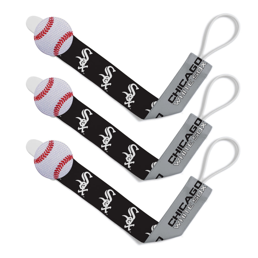 Pacifier Clip (3 Pack) - Chicago White Sox-justbabywear