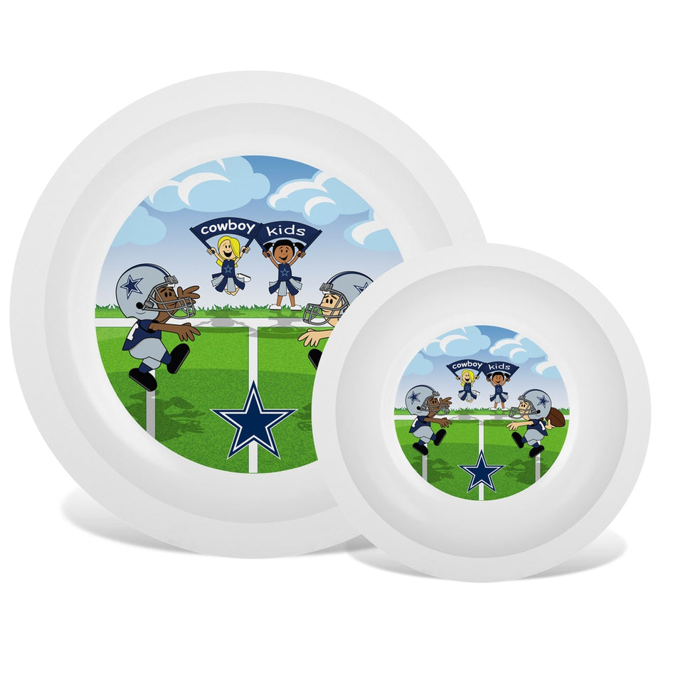 Plate & Bowl Set - Dallas Cowboys-justbabywear