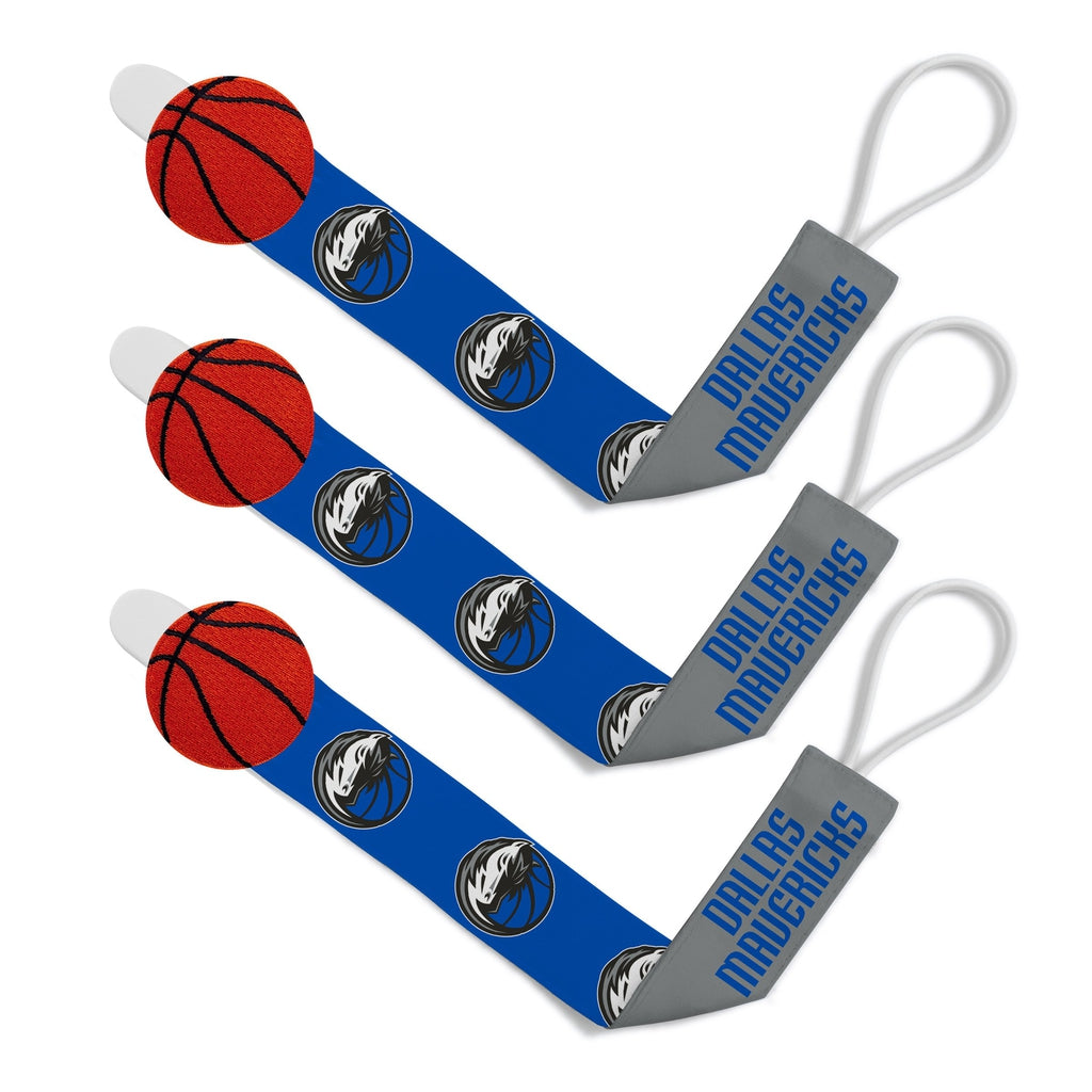 Pacifier Clip (3 Pack) - Dallas Mavericks-justbabywear