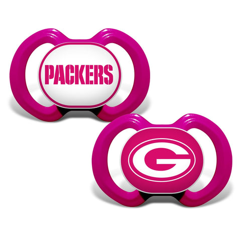 Gen. 3000 Pacifier 2-Pack - Pink - Green Bay Packers-justbabywear