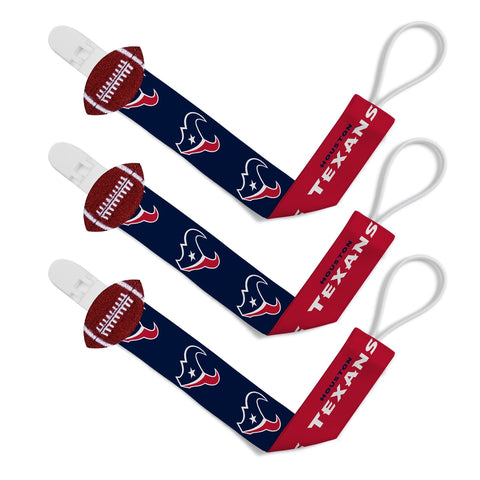 Pacifier Clip (3 Pack) - Houston Texans-justbabywear