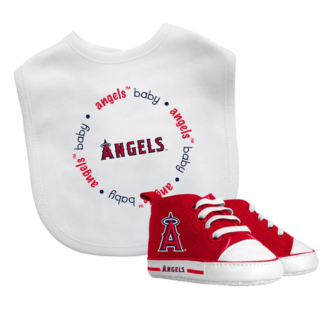 Bib & Prewalker Gift Set - Los Angeles Angels-justbabywear
