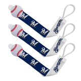 Pacifier Clip (3 Pack) - Milwaukee Brewers-justbabywear