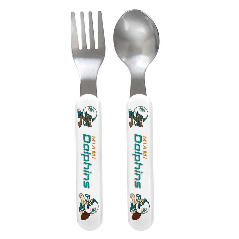 Fork & Spoon Set - Miami Dolphins-justbabywear