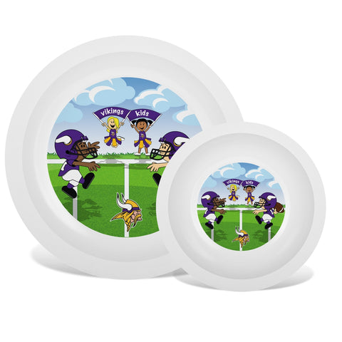 Plate & Bowl Set - Minnesota Vikings-justbabywear
