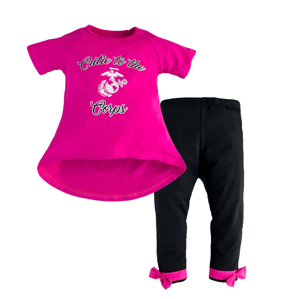 Marine "Cutie to the Corps" Toddler Set