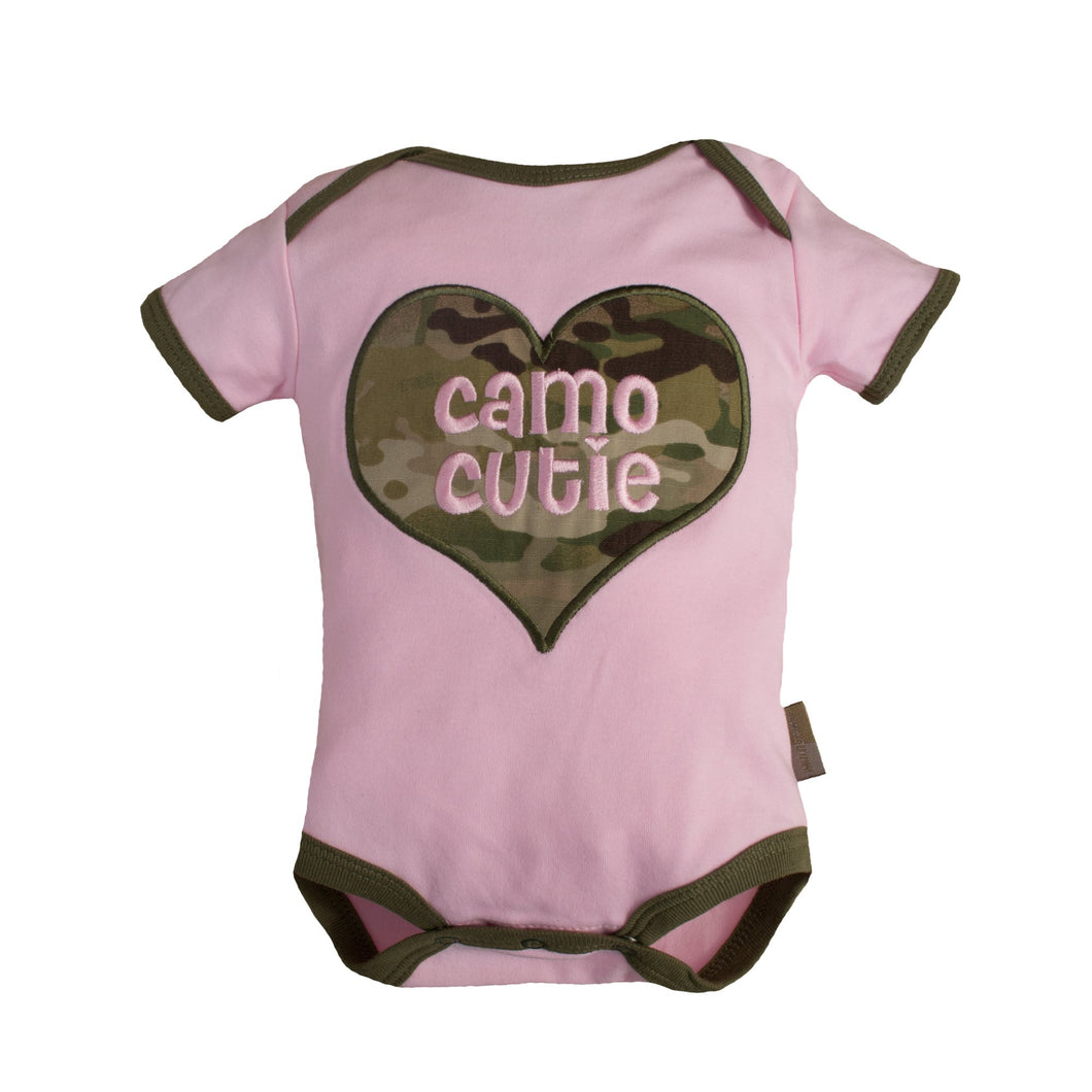 Baby Cutie Multicam/OCP Camo Heart Bodysuit