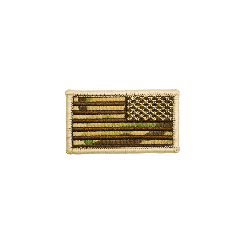 Multicam Reverse Combat American Flag Patch