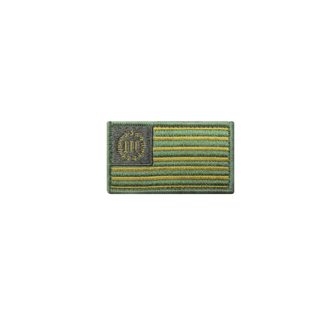 OD Green 3% Multitan American Flag Patch