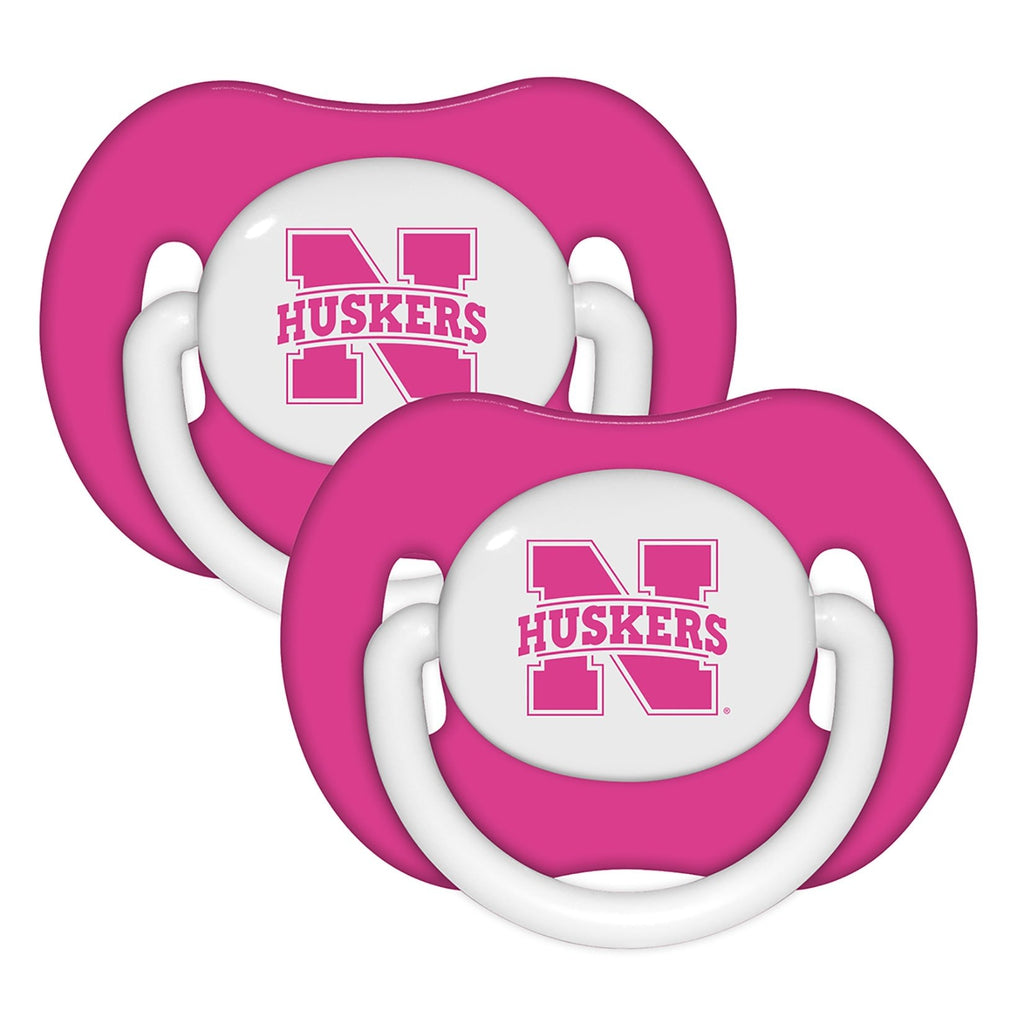 Pacifier (2 Pack) - Nebraska, University of Pink-justbabywear