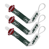 Pacifier Clip (3 Pack) - New York Jets-justbabywear