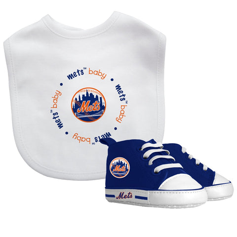 Bib & Prewalker Gift Set - New York Mets-justbabywear