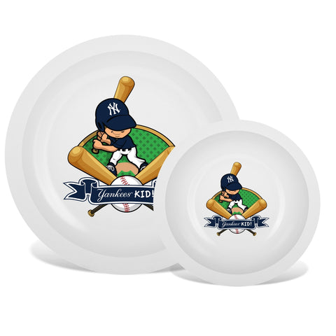Plate & Bowl Set - New York Yankees-justbabywear
